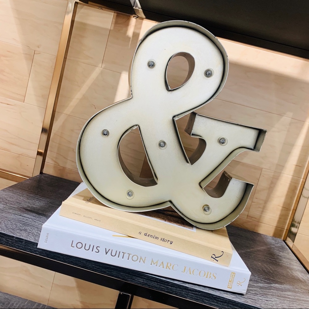 Studio Decor Cream Ampersand Wall Art